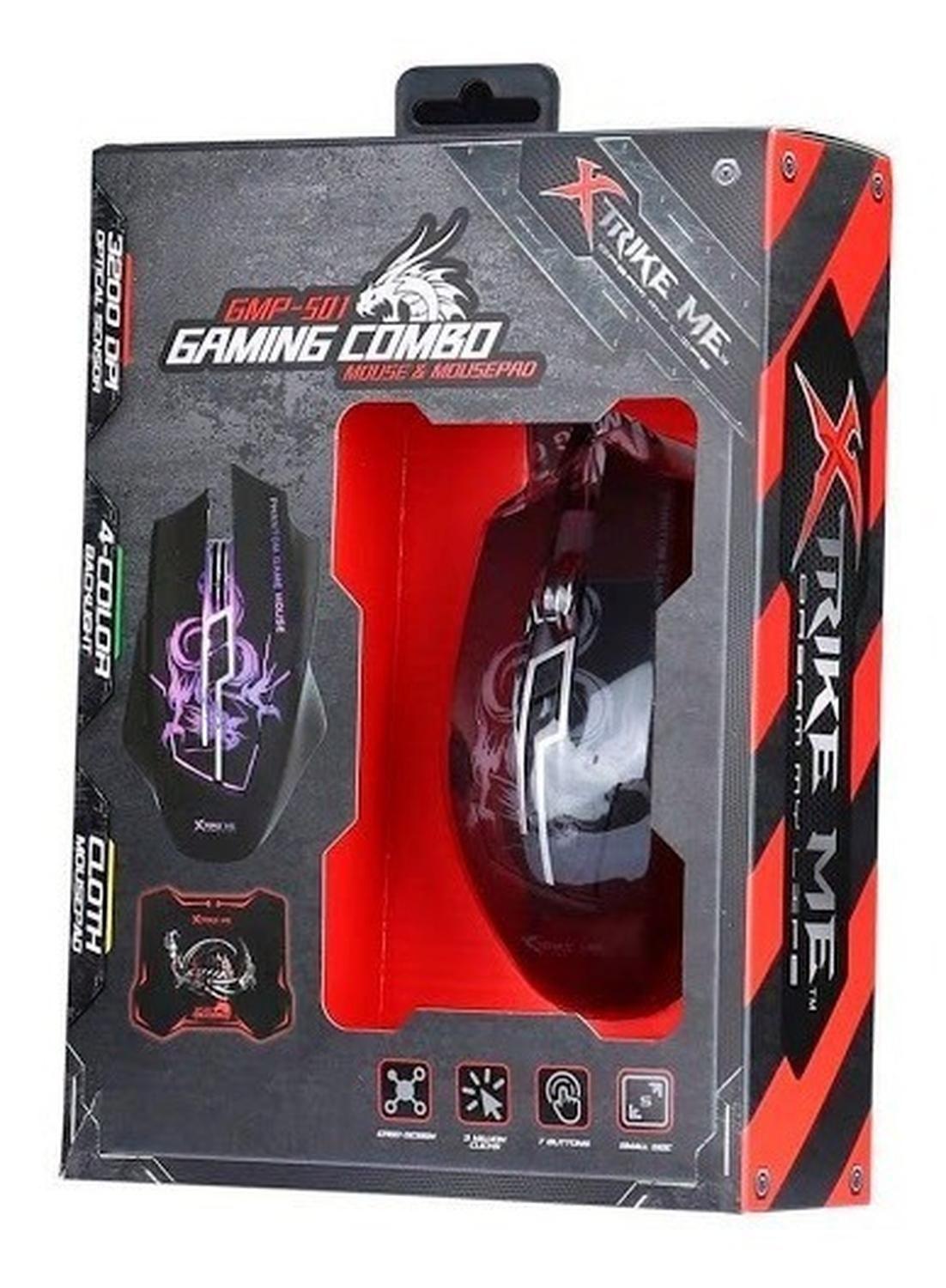 Mouse + Mousepad Gamer Xtrike Me Gmp-501 Kit Gamer-5