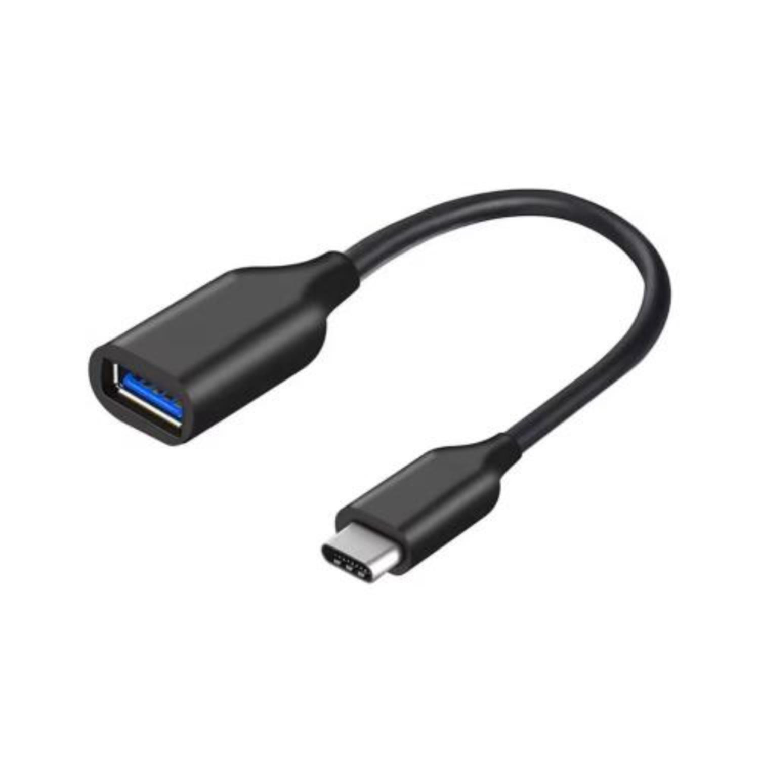 Cable Otg Dm Tipo C A Usb A 15cm Negro-2