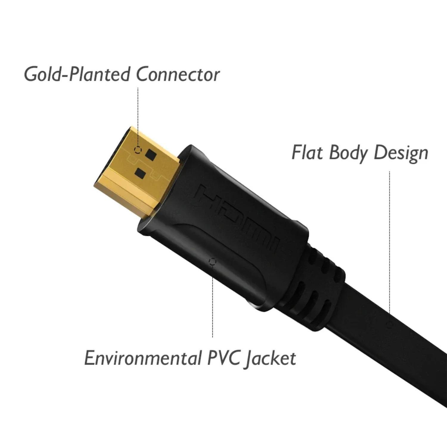 Cable Hdmi Plano 3 Metros 720p, 1080p FULLHD-1