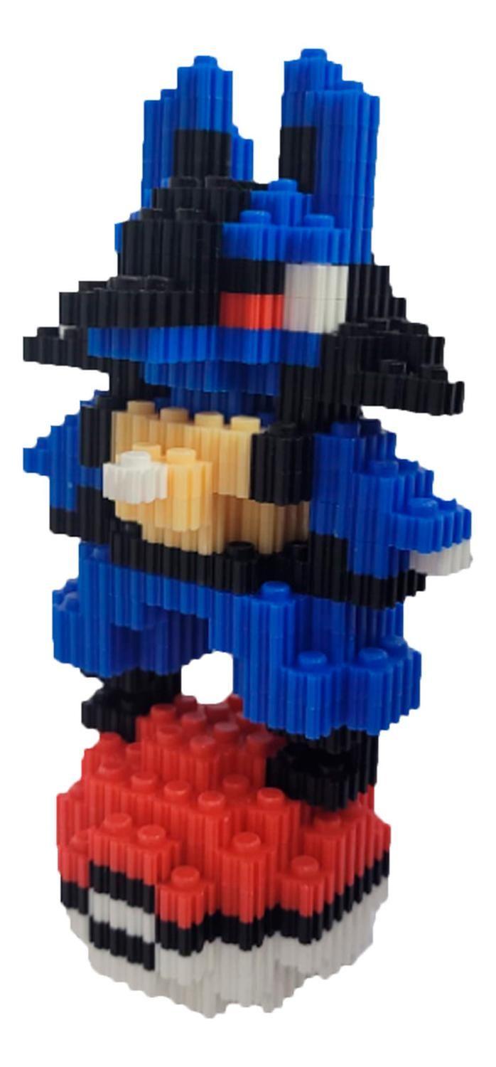 Armable 3d Micro Blocks Lucario 16cm-2