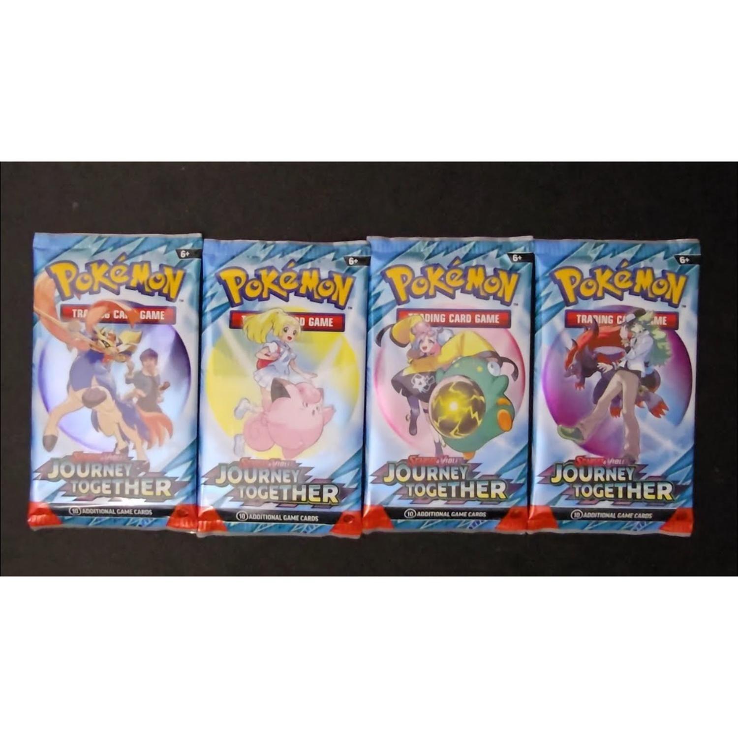 CARTAS POKEMON PACK 4 SOBRES JOURNEY TOGETHER INGLES-2
