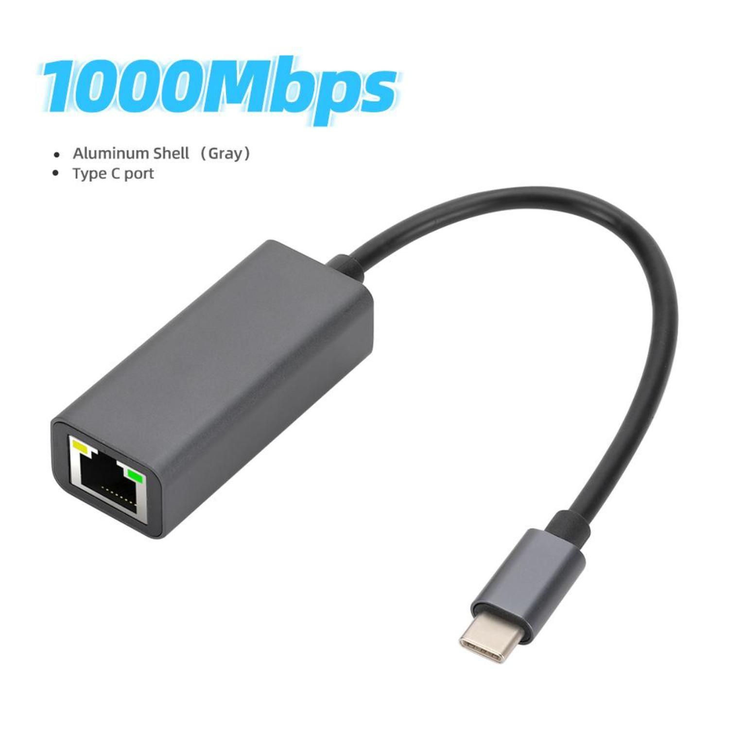 Tarjeta Red Tipo C A Lan Gigabit Aluminio Dm-2