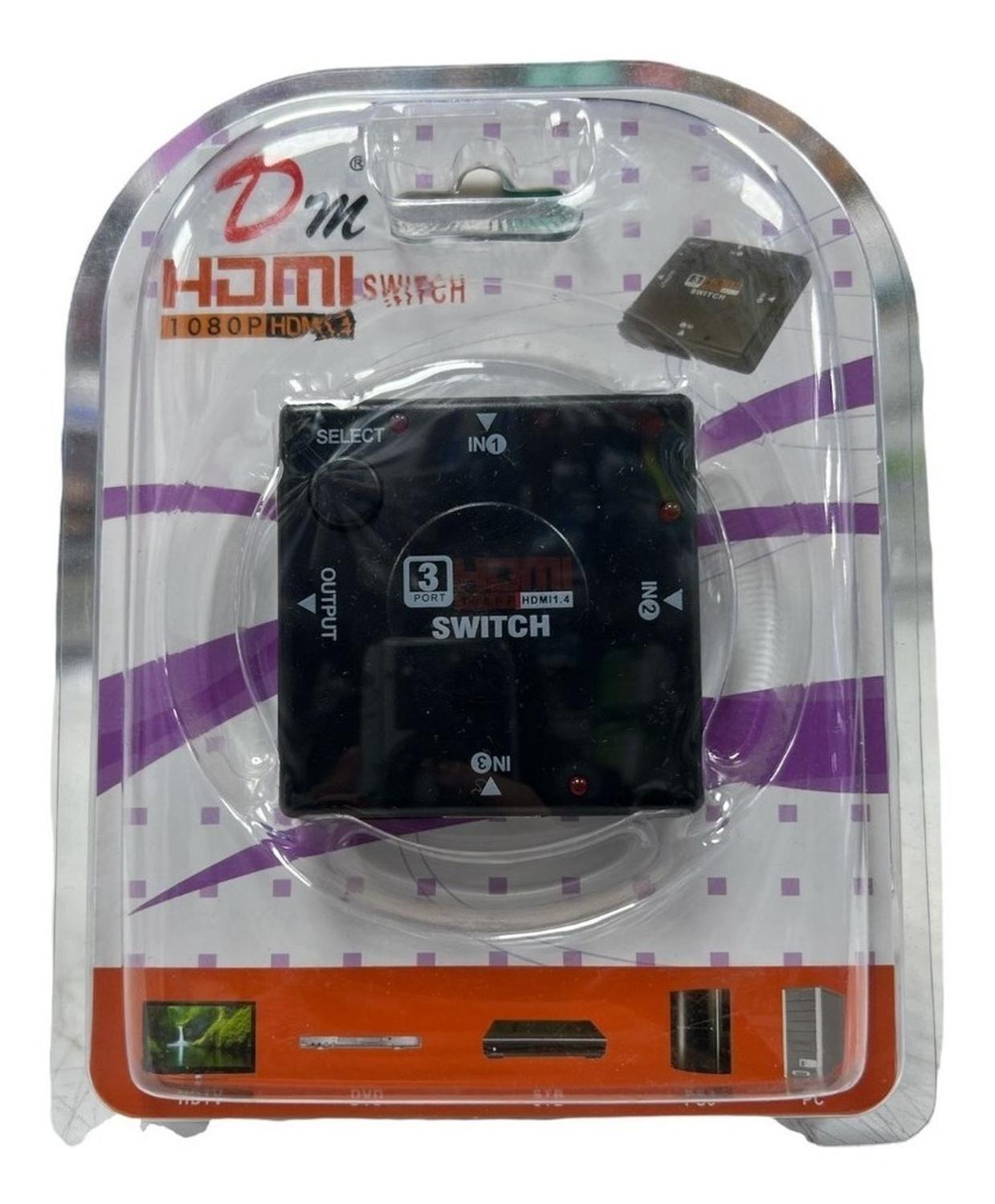 Switch Hdmi 3 Puertos Dm-2