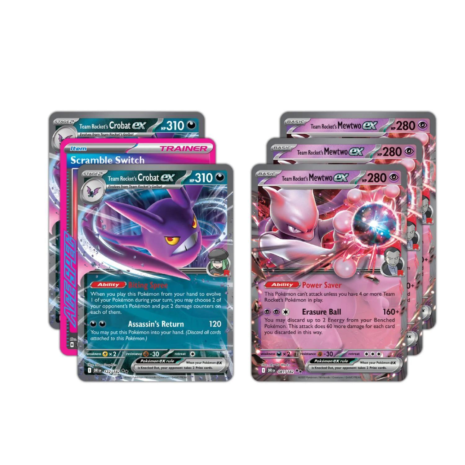 POKEMON TEAM ROCKET MEWTWO EX LEAGUE BATTLE DECK INGLES-2