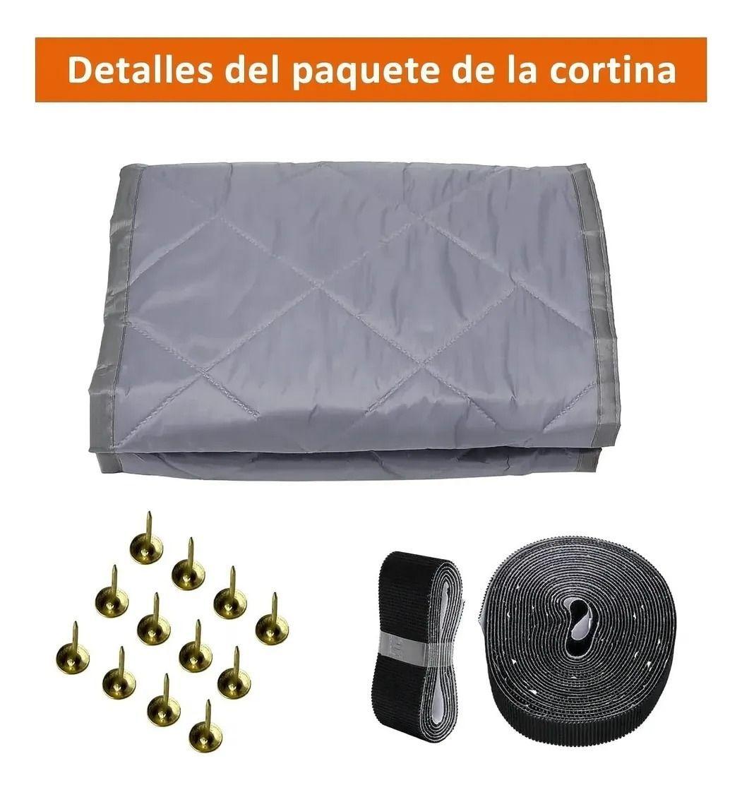 Cortina De Puerta Con Aislamiento Termico Magnetico De Tela 100x210cm 120X210cm-7