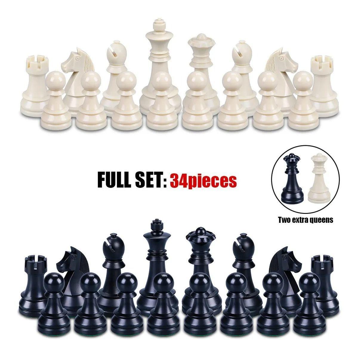 Piezas De Ajedrez Abs Alta Calidad Peso Normal Stauton-3