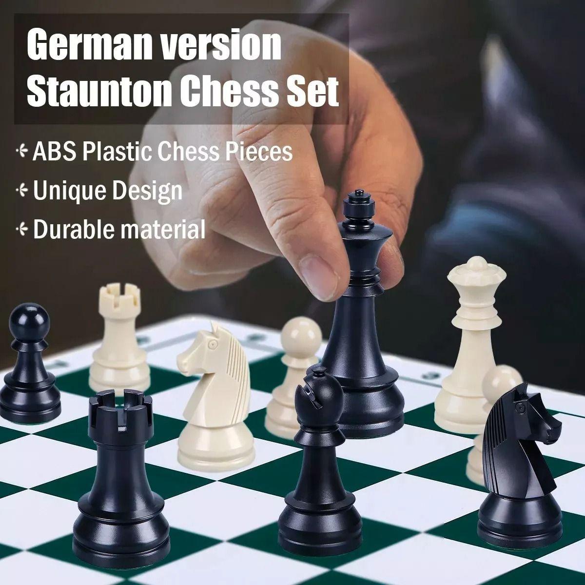 Piezas De Ajedrez Abs Alta Calidad Peso Normal Stauton-4