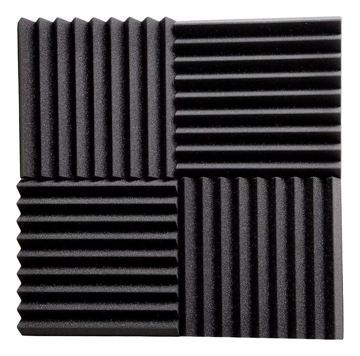 Paneles Acusticos Para Estudio Set De 24 30x30cm Negro-2