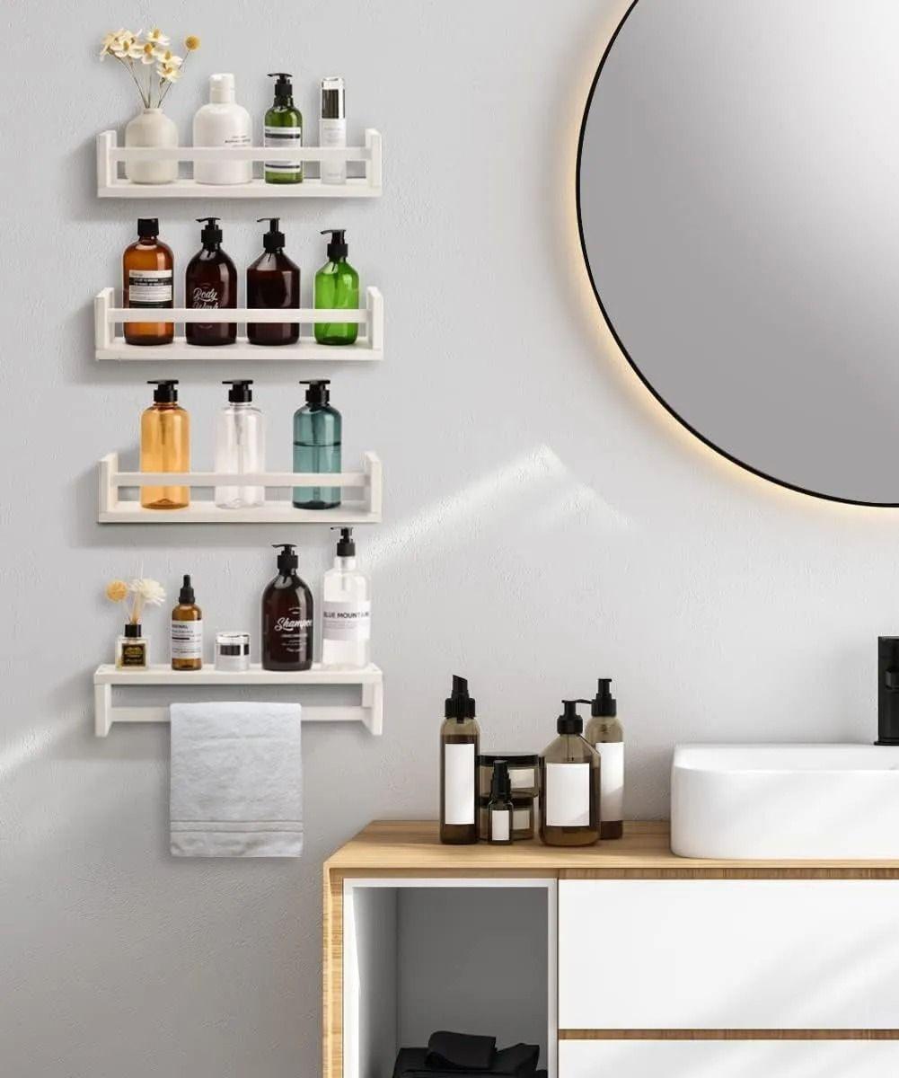 Repisas Flotantes De Madera Multifuncional Set De 2 Practico-3