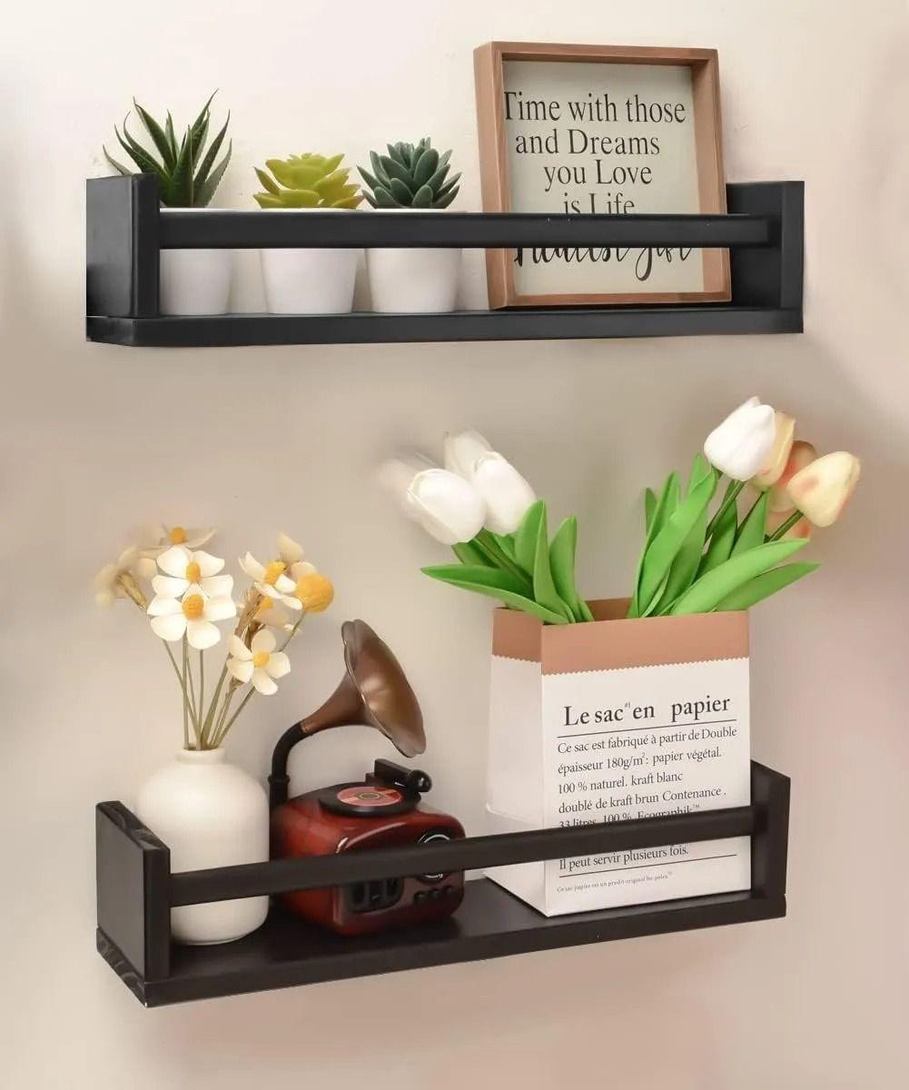 Repisas Flotantes De Madera Multifuncional Set De 2 Practico-2