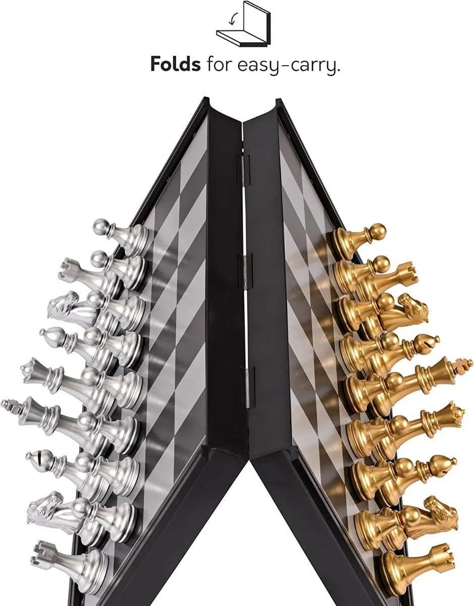 Tablero De Ajedrez Magnetico 25x25cm Portable-2