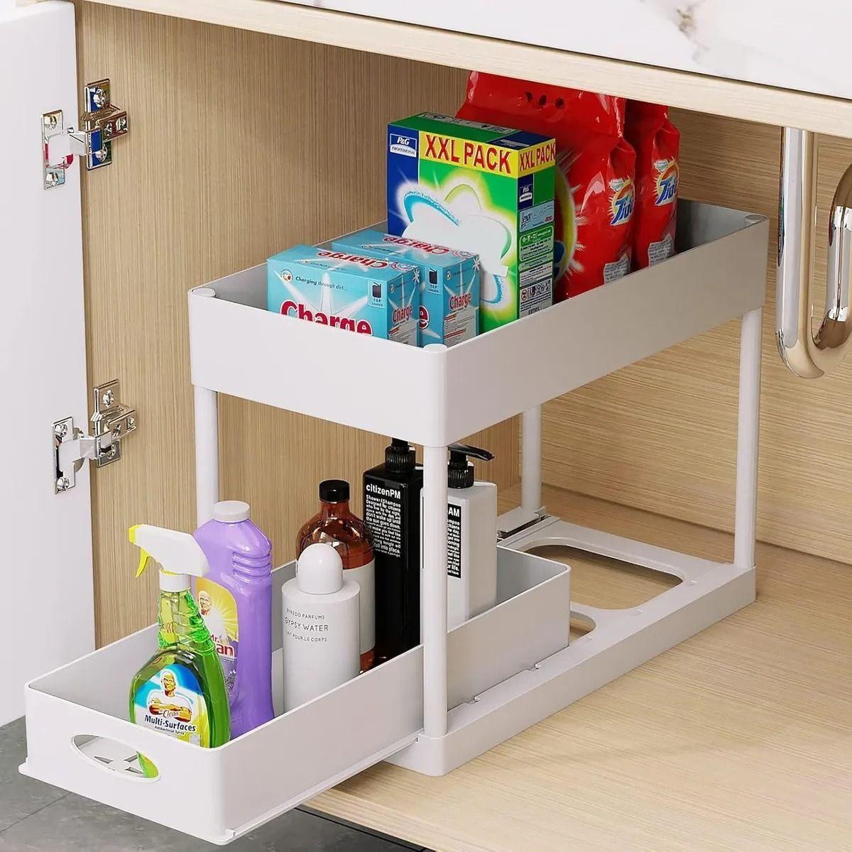 Organizador De Bano Cocina Lavaplatos Deslizante Simple-1