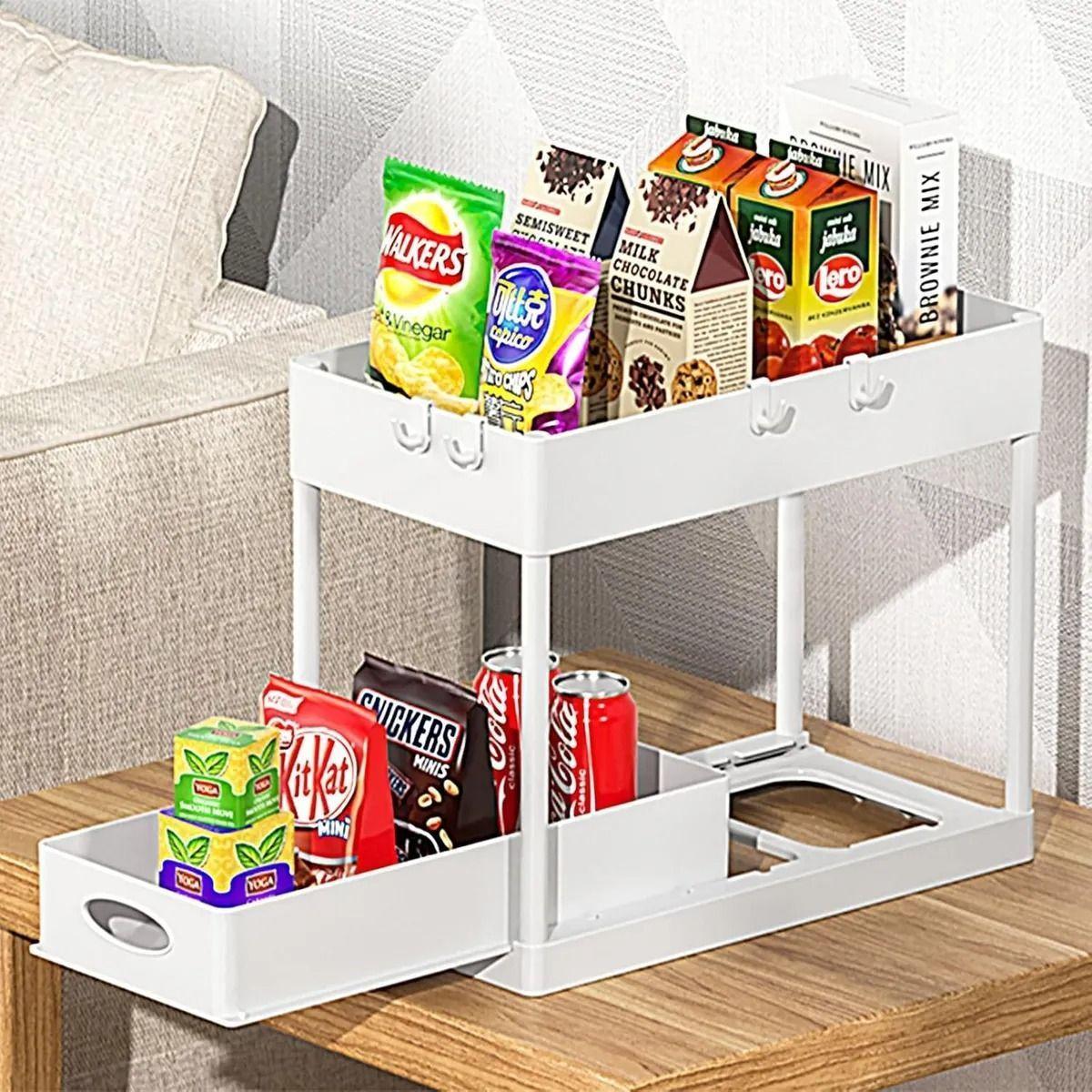 Organizador De Bano Cocina Lavaplatos Deslizante Simple-4
