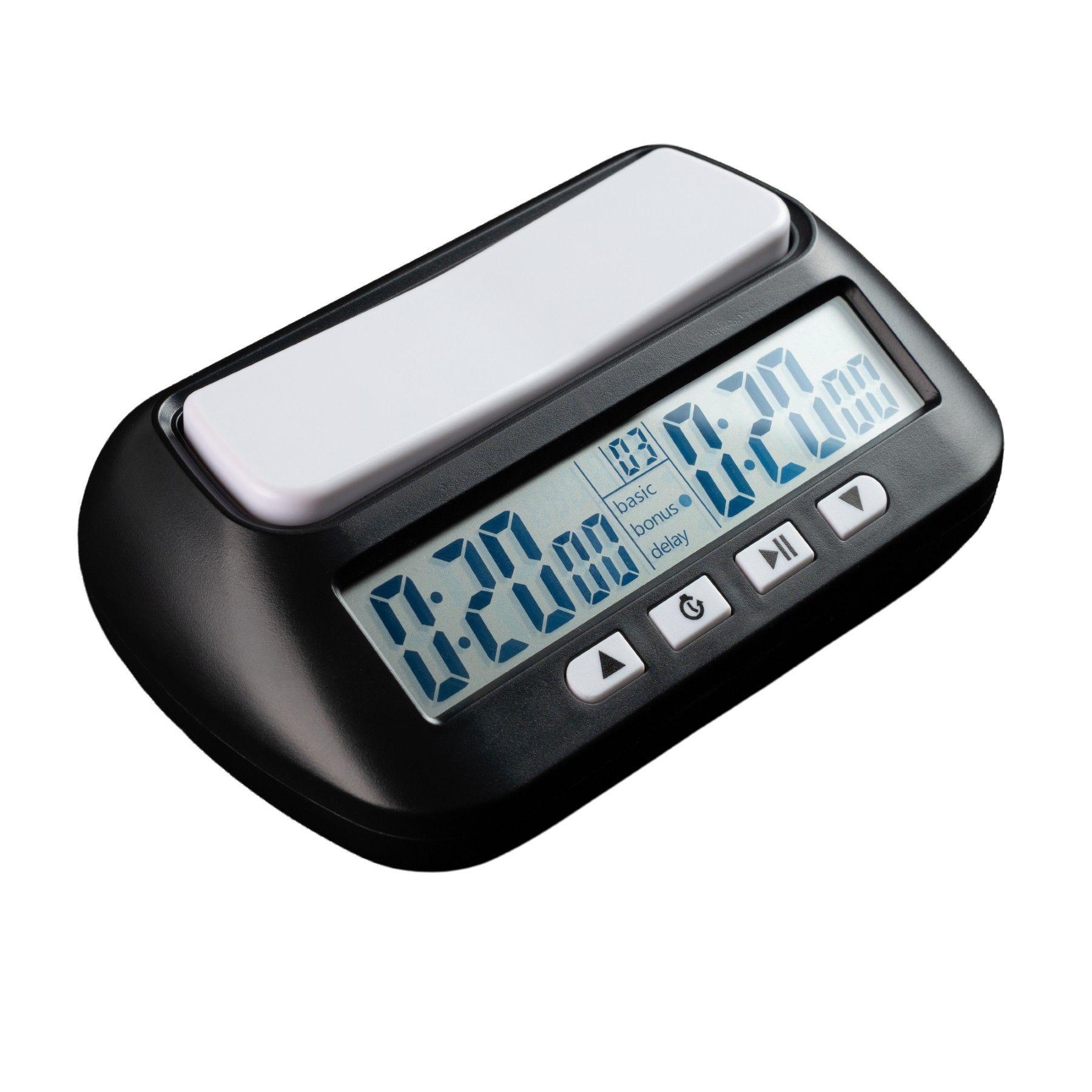 Reloj De Ajedrez Con Temporizador Digital Profesional Torneo Negro-3