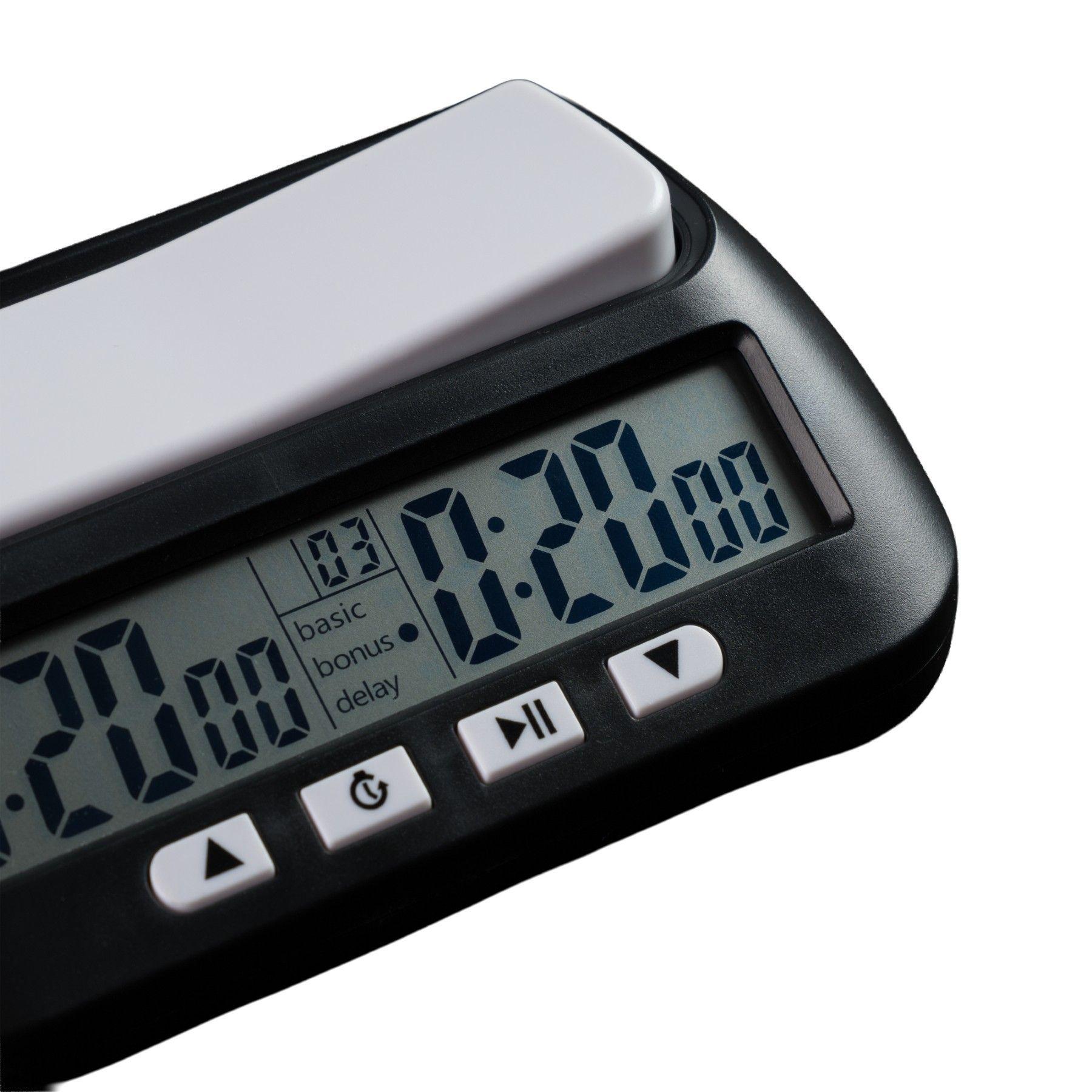 Reloj De Ajedrez Con Temporizador Digital Profesional Torneo Negro-4