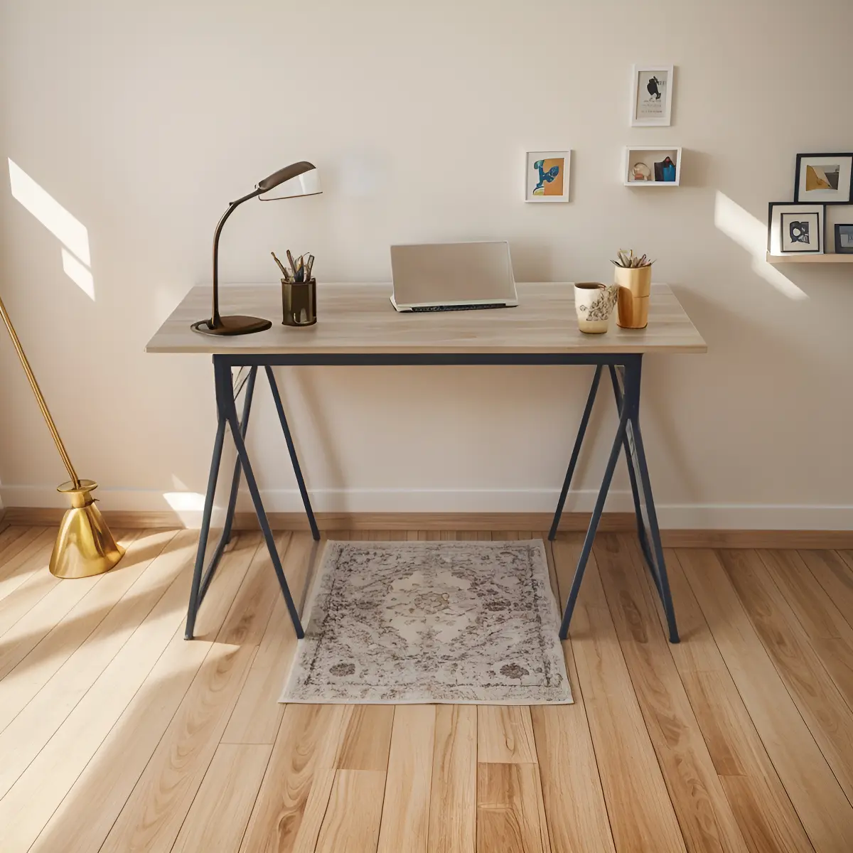 Escritorio Minimalista Para Computador Home 120x60x90cm-3