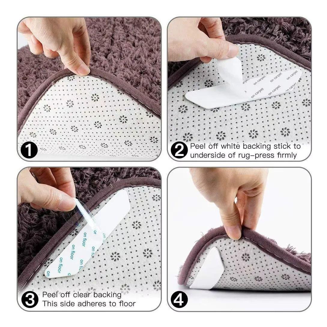 Almohadillas Para Fijar Alfombras Antideslizantes Trapeciox8-2
