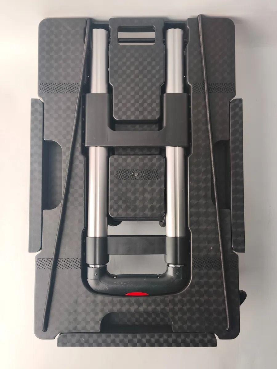 Carro Yegua De Carga Para Compras Maleta Plegable 51x34x95cm Plateado-4