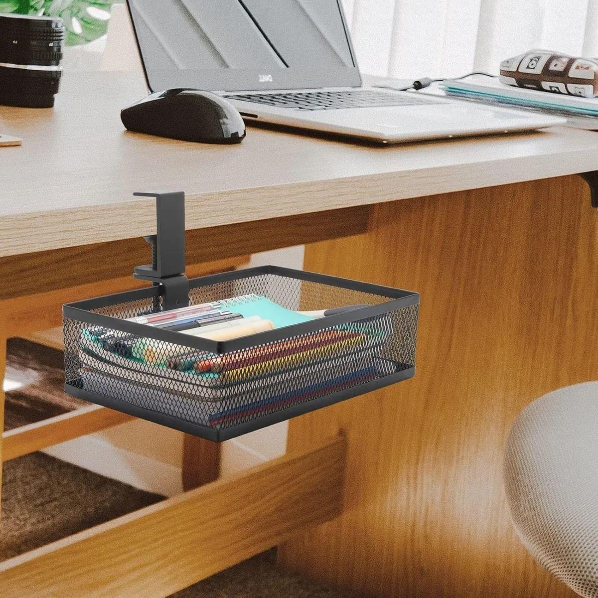 Cajón Organizador Debajo De Escritorio De Fácil Instalación -4