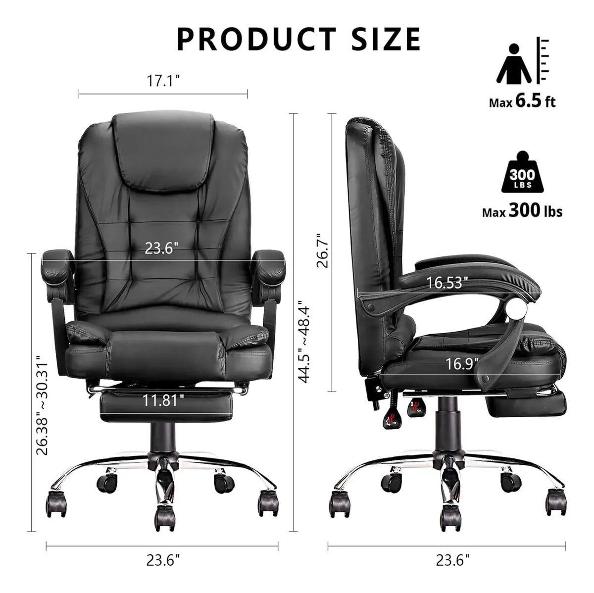 Silla Ejecutiva Ergon mica Con Reposacabezas Oficina Ragnar-4