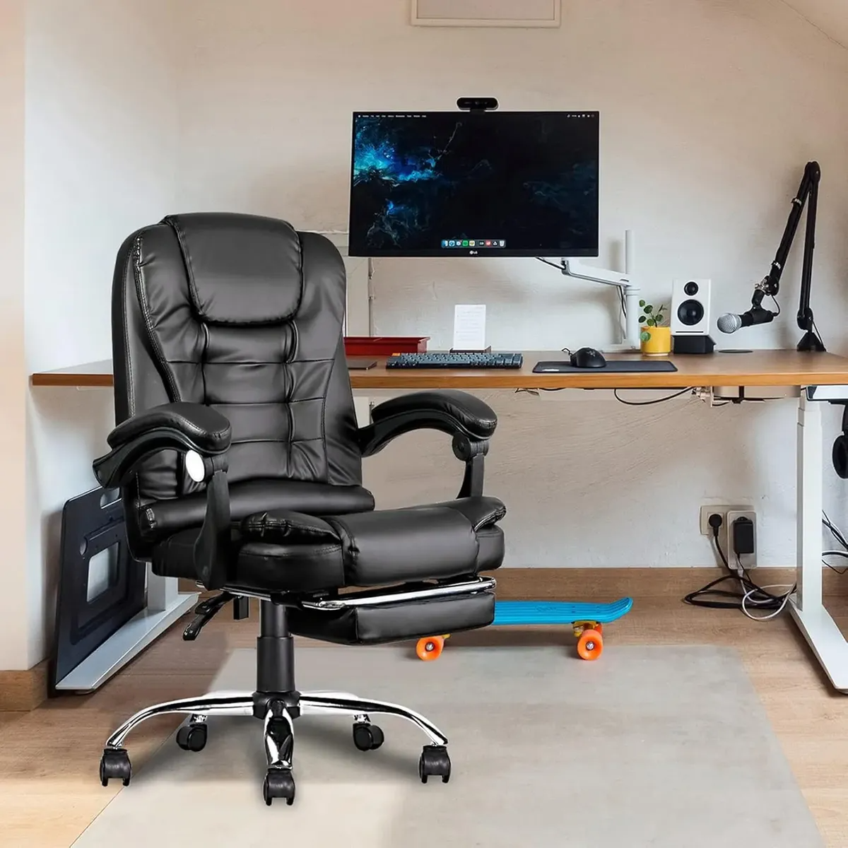 Silla Ejecutiva Ergon mica Con Reposacabezas Oficina Ragnar-5