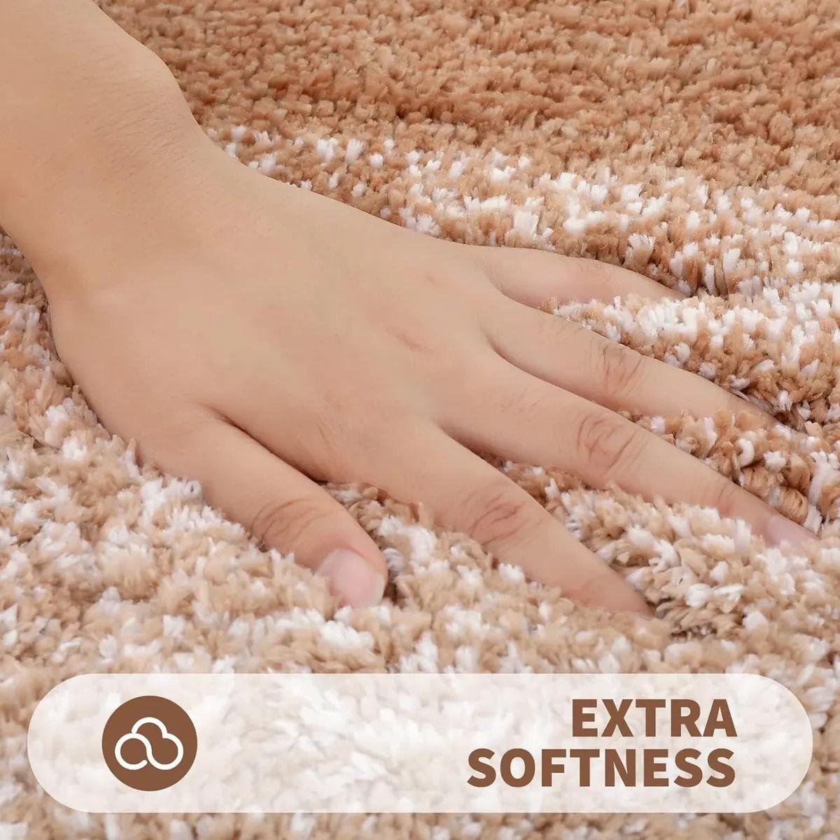 Alfombra De Bano De Microfibra Extra suave Y Ultra absorbente-2