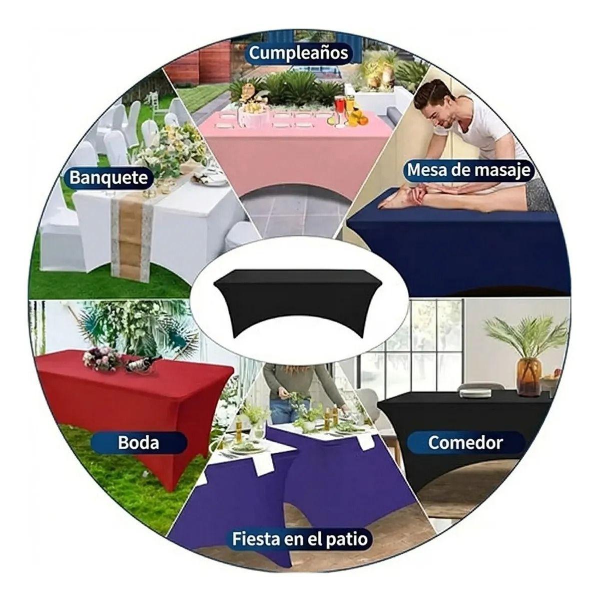 FUNDA COMPLETA PARA MESA DE COCTEL ELASTICA 183X76X76CM-4