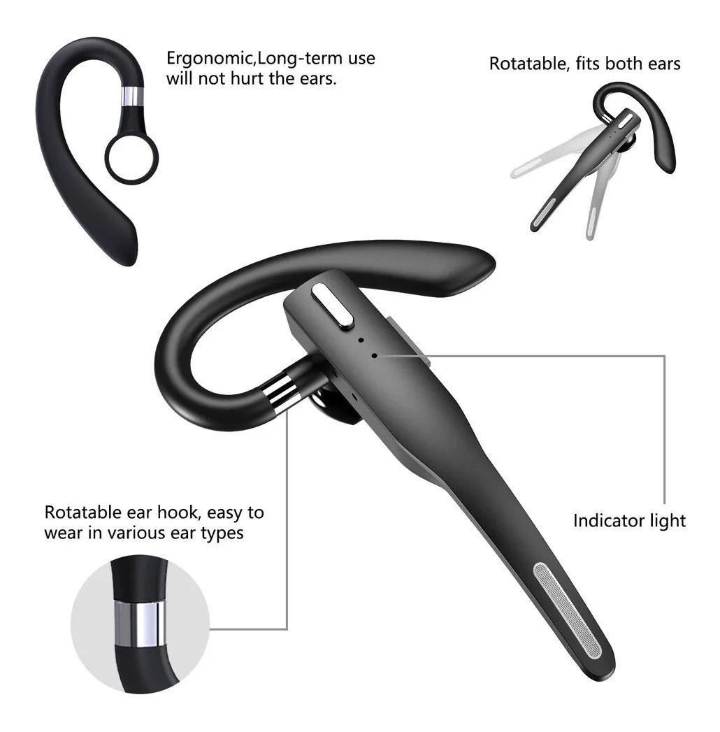 Manos Libres Bluetooth Yyk 525 Gama Alta Para Auto Negro-4