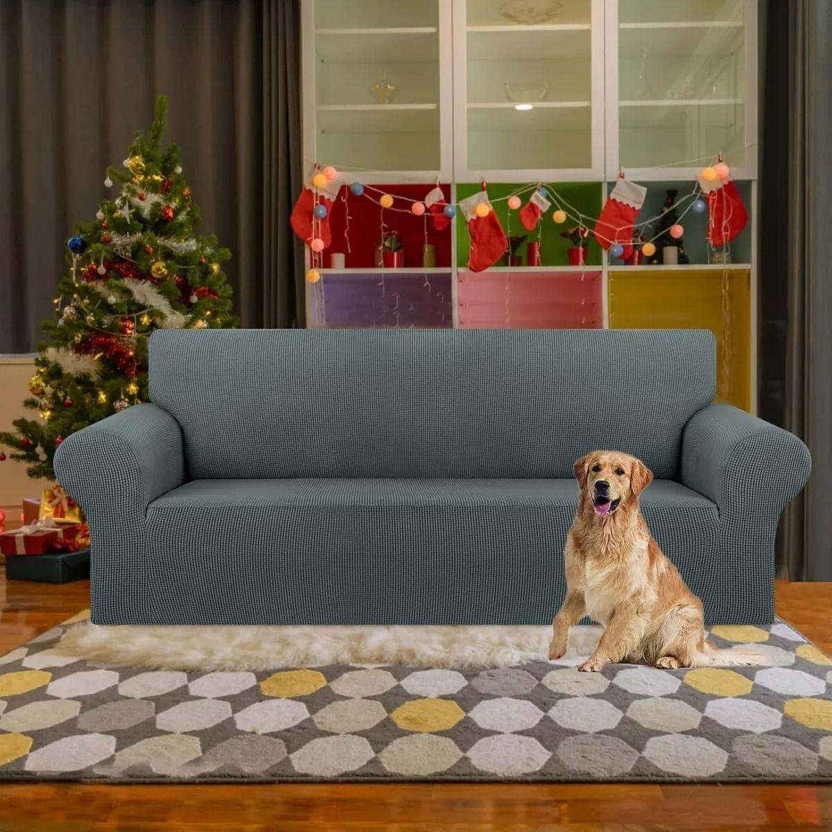 Funda Protectora Elastica Para Sofa Sillones 2 Piezas Color-0