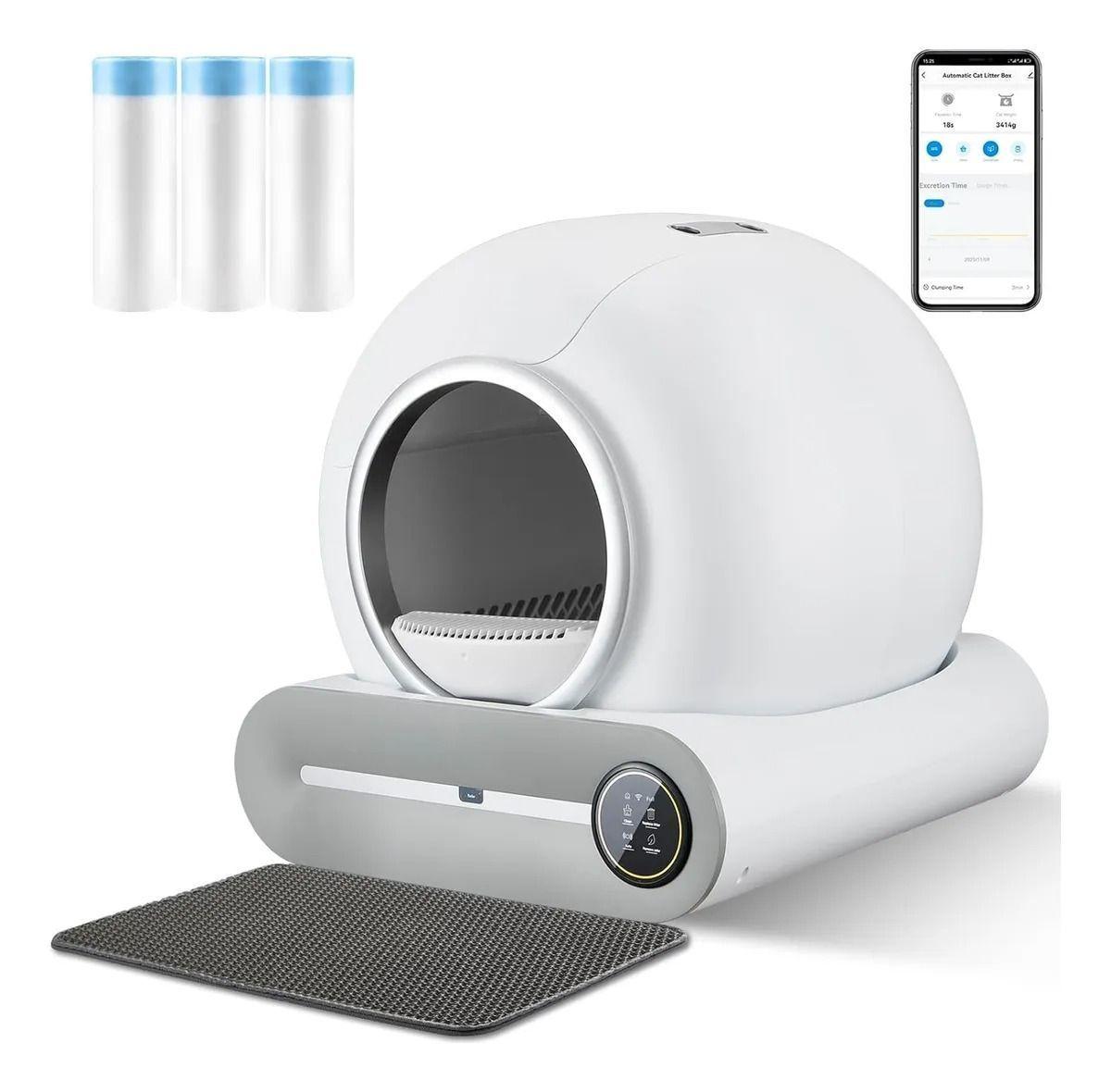 Caja De Arena Para Gatos Con Limpieza Automatica Wifi-2