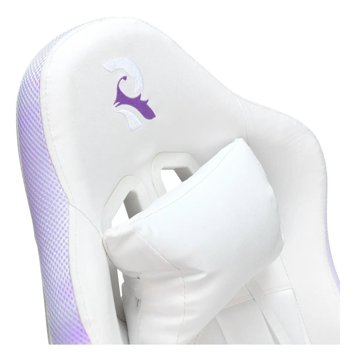 Silla Gamer Con Luces Ragnar Bifr st Lx900 All white Blanco Tapizado Pu Espuma-3