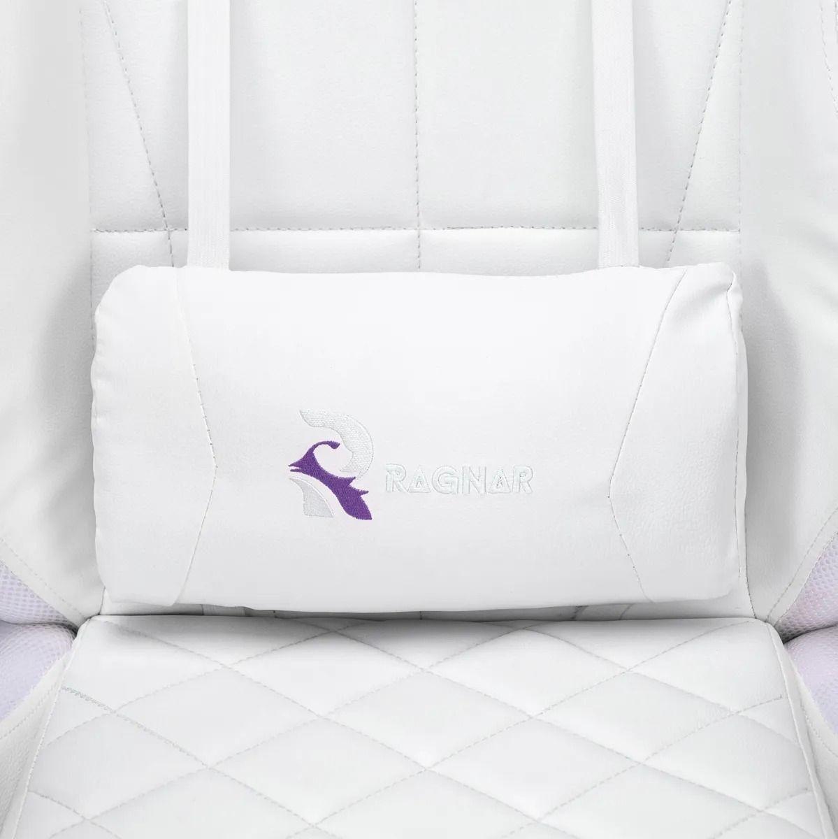 Silla Gamer Con Luces Ragnar Bifr st Lx900 All white Blanco Tapizado Pu Espuma-4