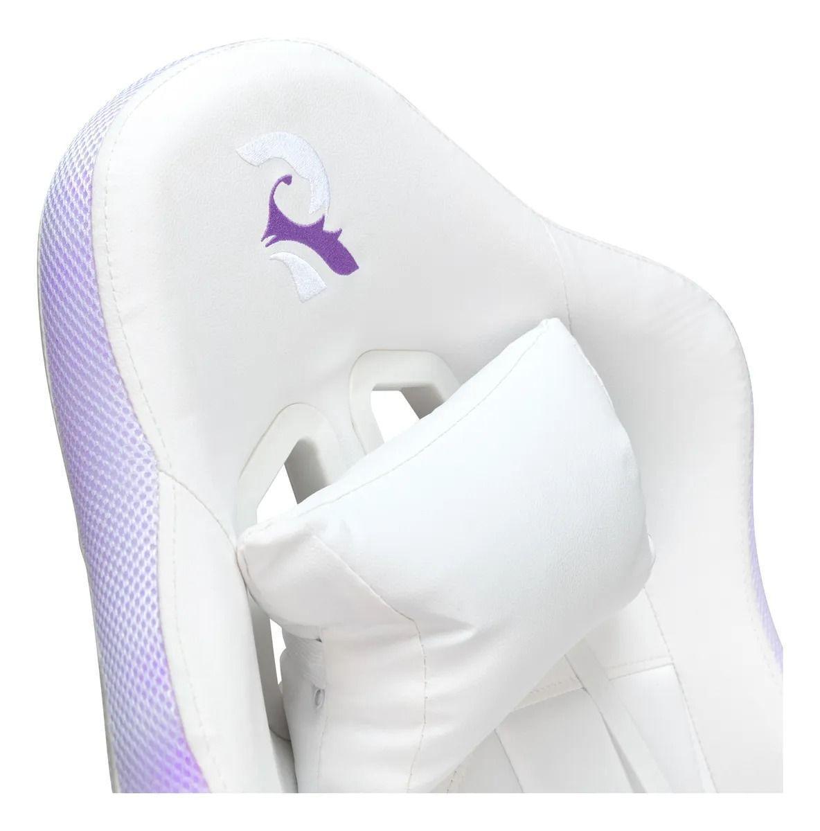 Silla Gamer Con Luces Ragnar Bifrost Lx900 All white Blanco Tapizado Pu Espuma-3