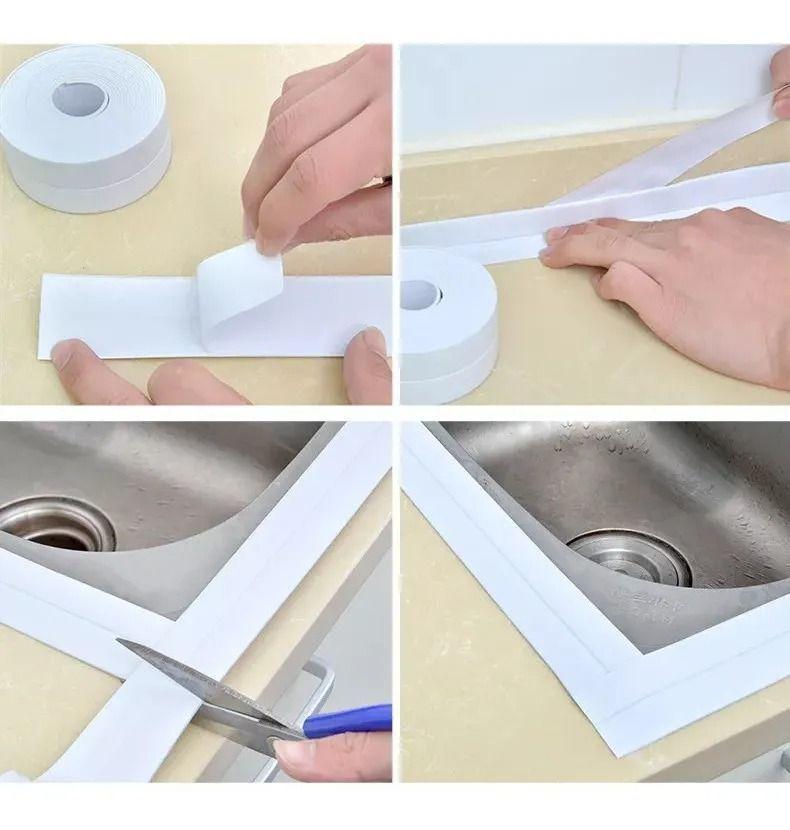 Cinta Sellado Ba o Impermeable Ducha Lavaplato Doble contacto-2