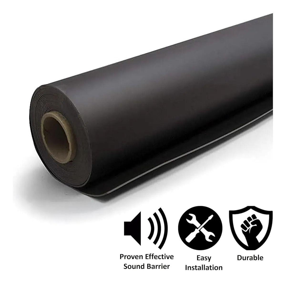 Aislante Acustico Para Paredes Hogar Vinilo Cargado En Masa Negro-4