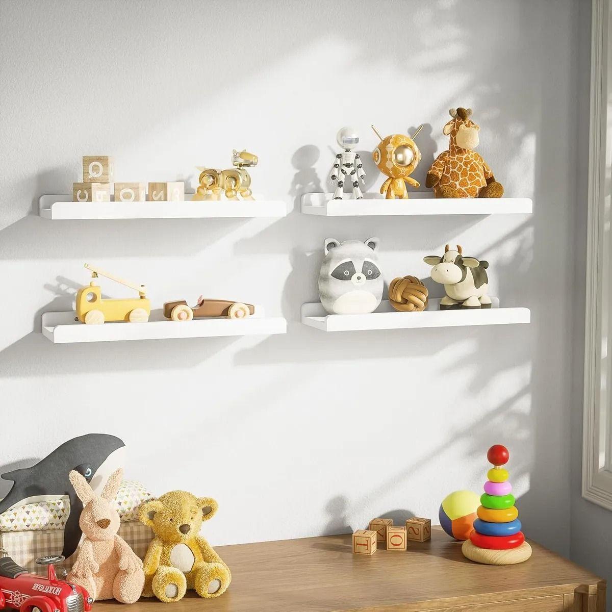Repisas Flotantes Para Ni os De Madera Modernas Set De 4-4