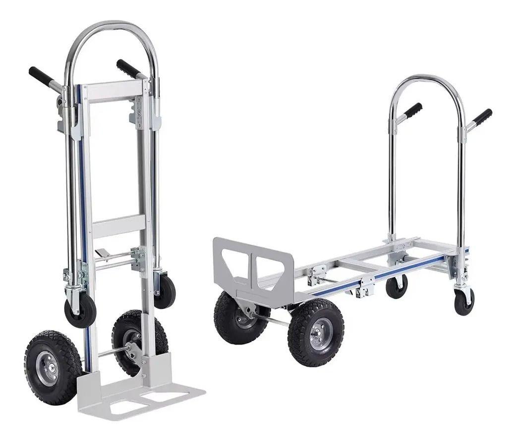 Yegua Carro Carga Acero Plegable 2 En 1 250kg 131x46x52cm-2