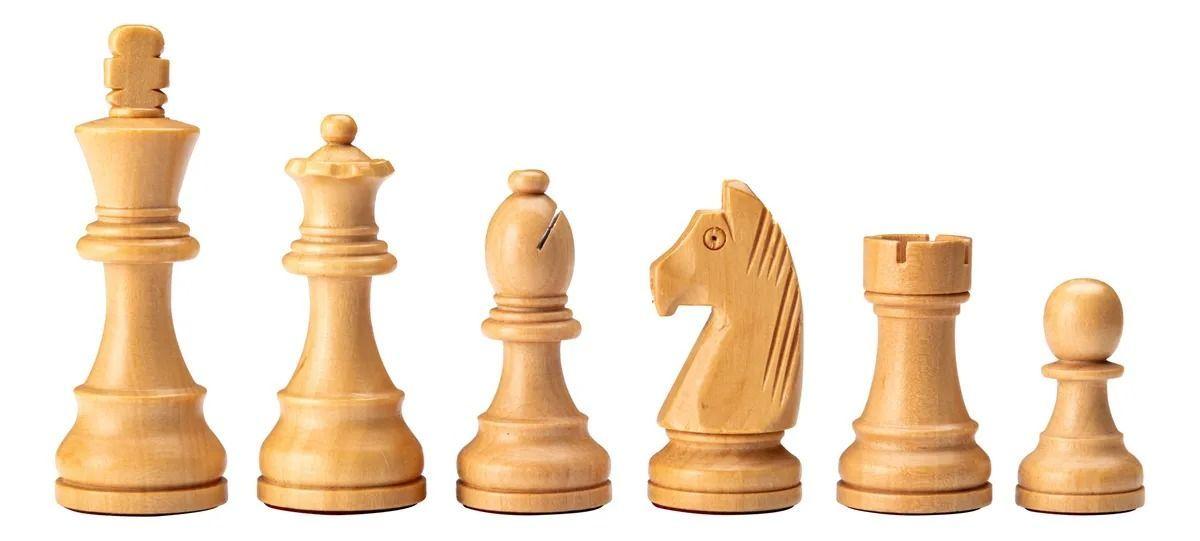 Piezas De Ajedrez De Torneo De Madera Nacion Ajedrez-2