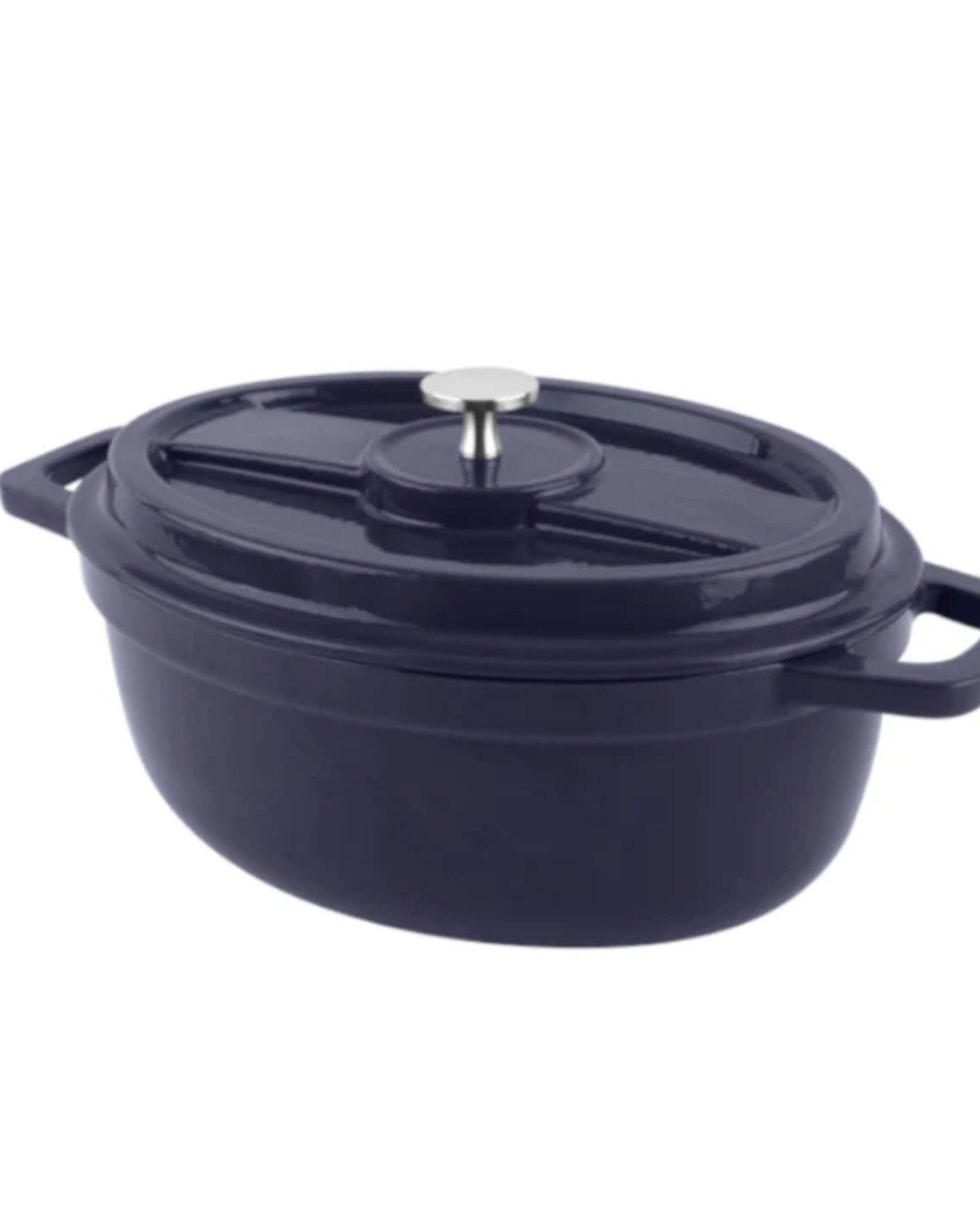 Olla de Hierro Fundido Azul 4,1 Lts Coquinaria-3
