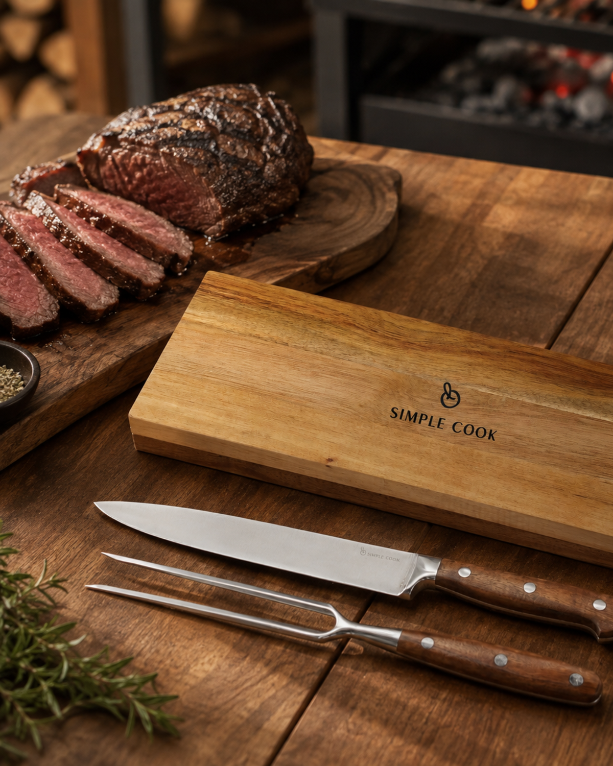 Set Tenedor y Cuchillo Luisiana 2pzs Simple Cook-1