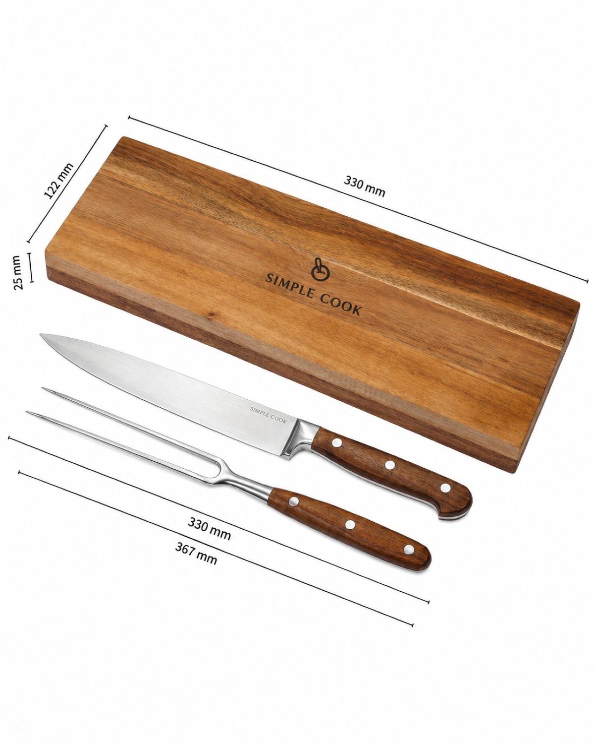 Set Tenedor y Cuchillo Luisiana 2pzs Simple Cook-2