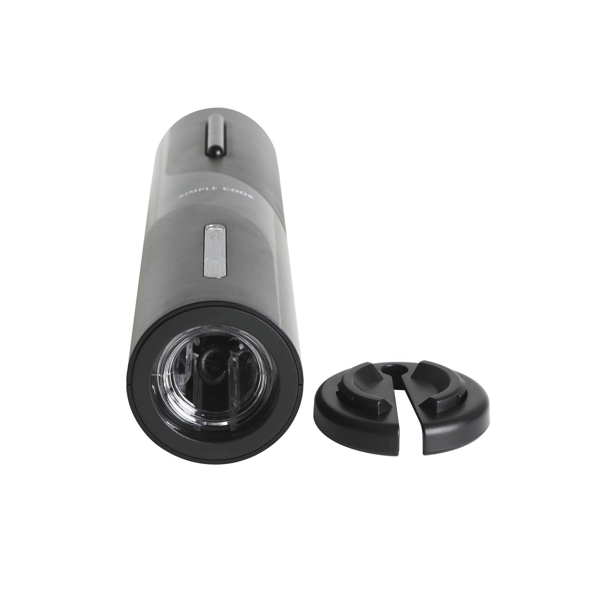Descorchador de vinos electrico Baco Black-2
