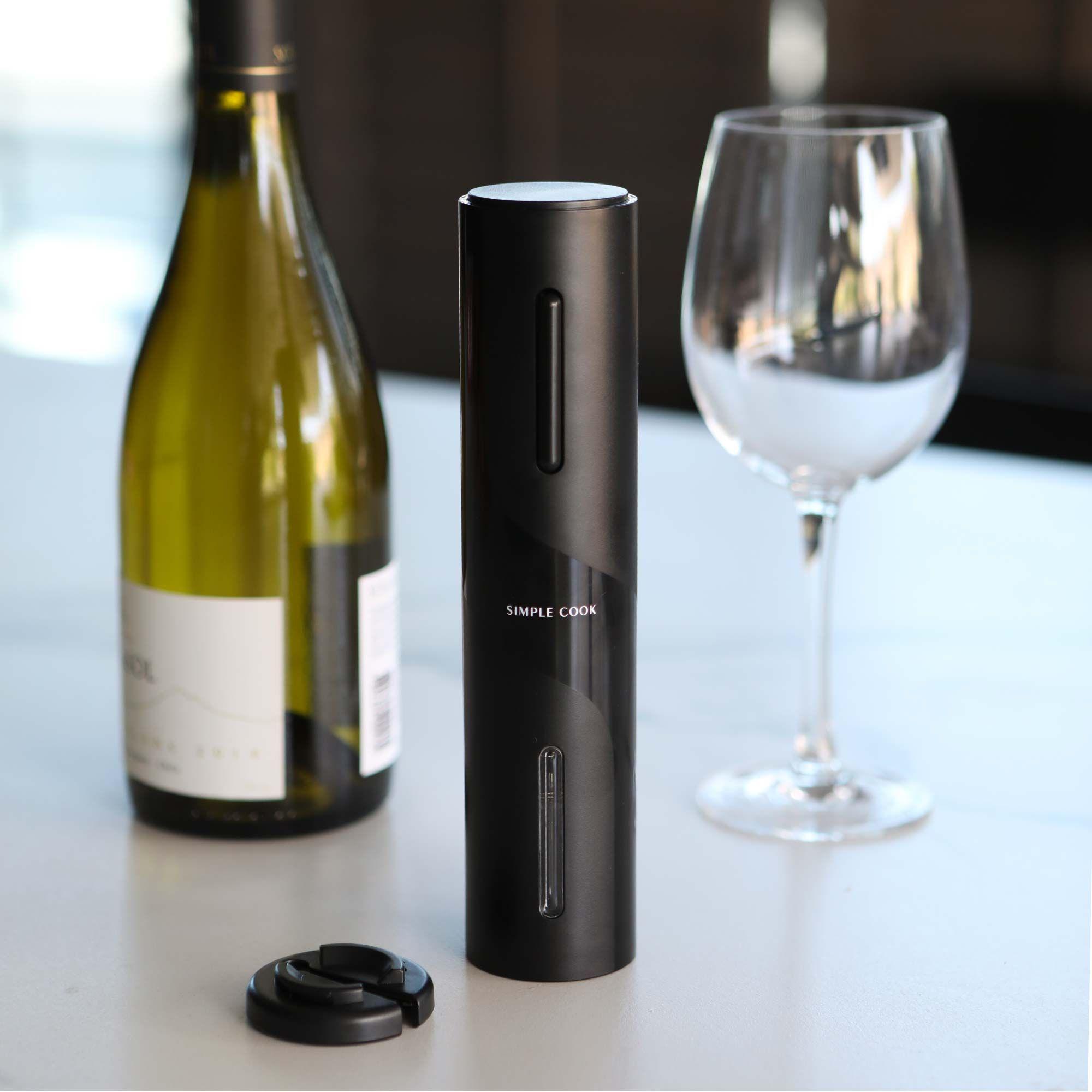Descorchador de vinos electrico Baco Black-3