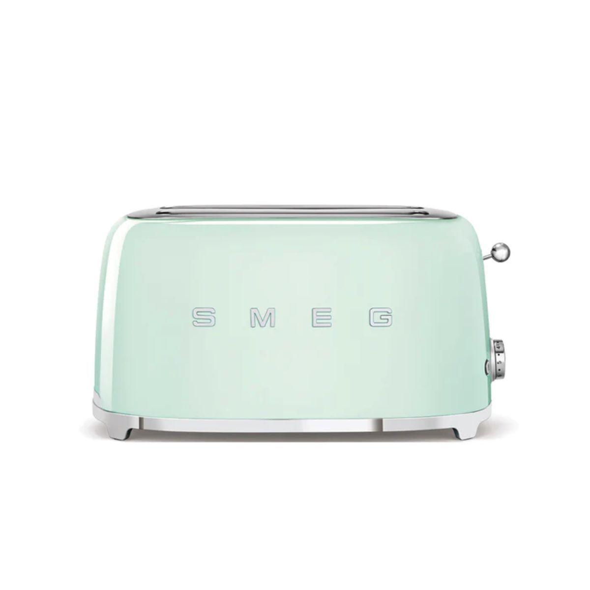 Tostador Smeg 4 panes Verde Agua modelo TSF02PGEU-0