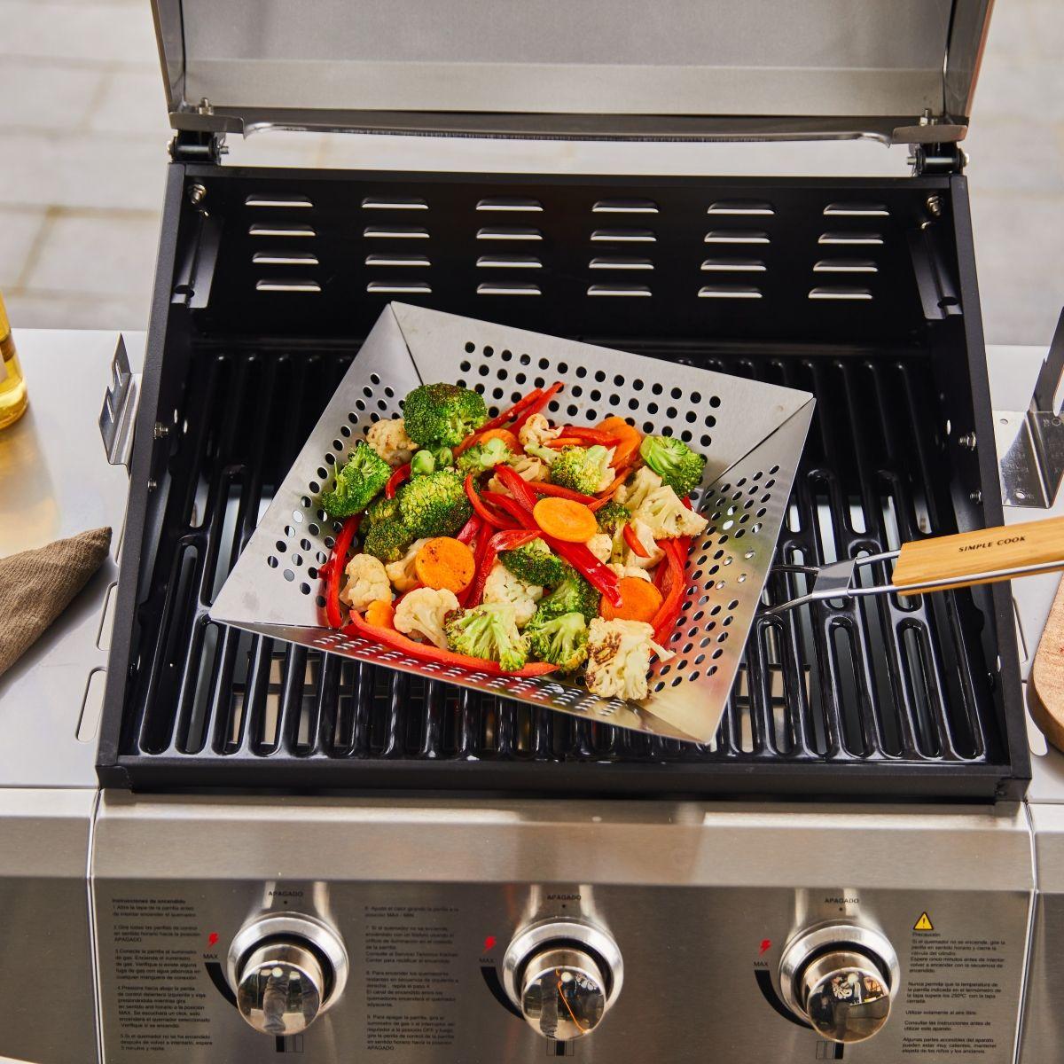 Canasta para parrilla Simple Cook Smokky-7