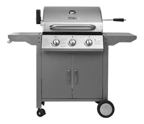 Parrilla A Gas Licuado Fdv Elegance 3 Quemadores-0