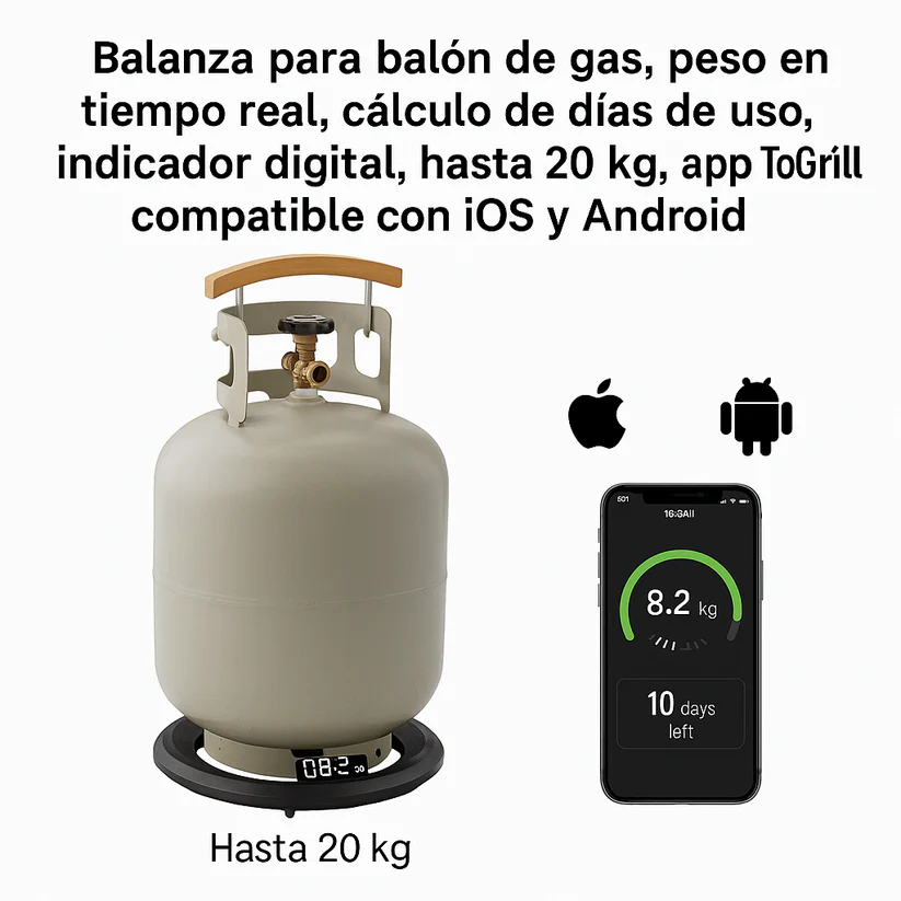 Balanza Bluetooth para Balón de Gas Simple Cook-2