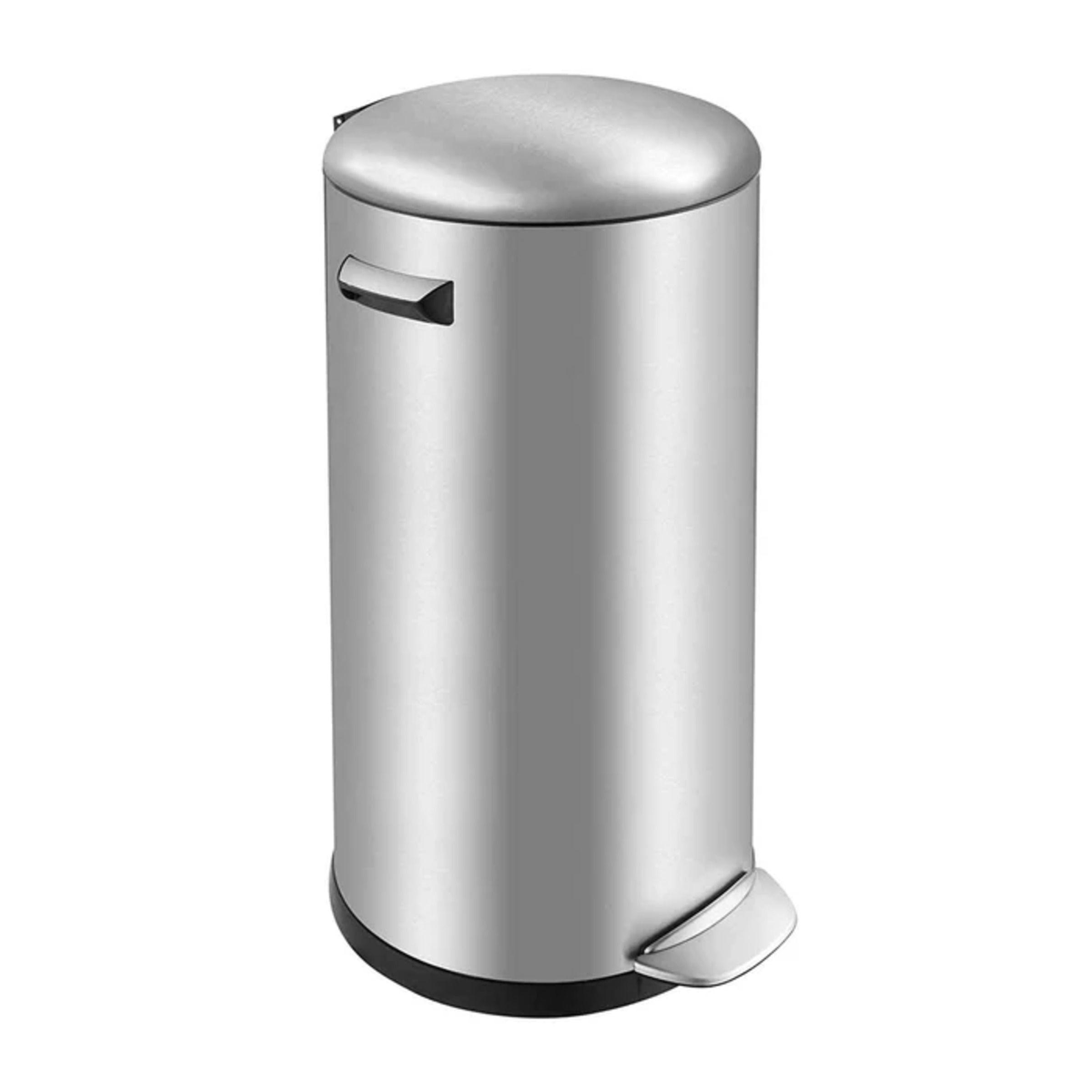 Basurero EKO Redondo Pedal SS 30L-0