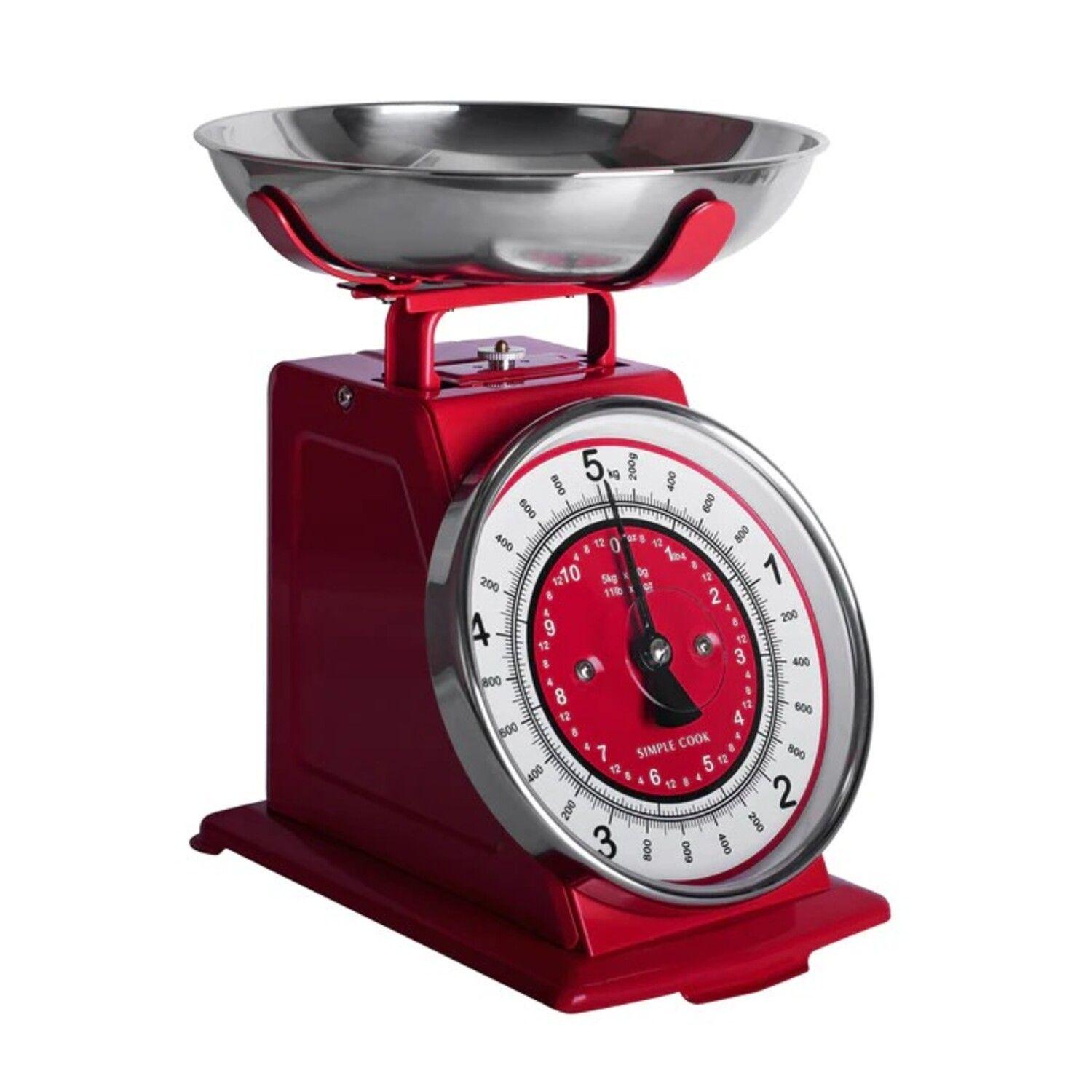 Balanza de cocina Simple Cook Bruselas Roja-2