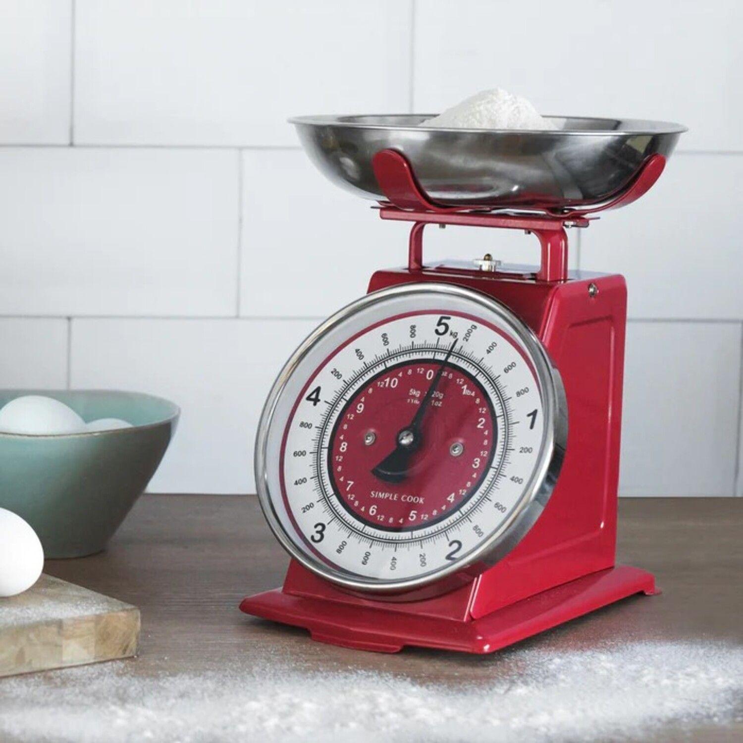 Balanza de cocina Simple Cook Bruselas Roja-3